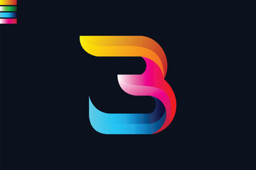 B modern letter logo design