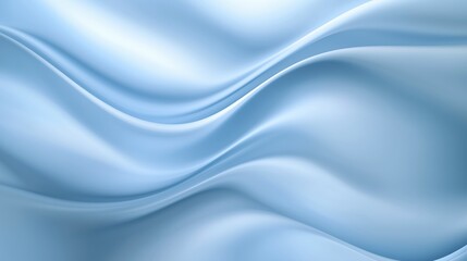 Serene Blue Silk Waves: Abstract image of flowing light blue silk fabric creating soft, elegant waves.  Perfect for backgrounds, textures or design projects. 