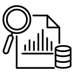 Big data analytics icon