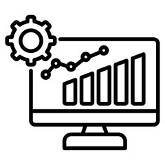 Network analytics icon