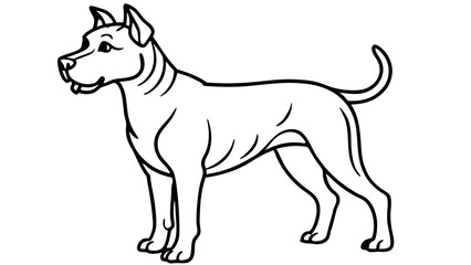 Fototapeta premium black and white dog