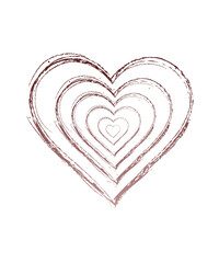 Layered Heart Illustration