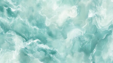 Obraz premium Abstract Teal Marble Swirls Background Texture