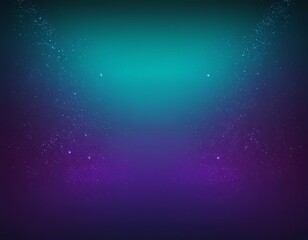 A mesmerizing cosmic backdrop with vibrant teal and purple tones filled with sparkling stars.
