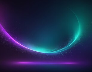 Fototapeta premium A mesmerizing abstract background featuring flowing gradients of teal and purple hues.