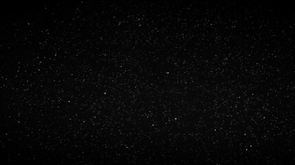 Particules et étoiles scintillantes et brillantes volant sur fond sombre, noir. Lumière, étoile, paillette dorée et flou. Cosmos, univers, espace. Fond pour bannière, conception et création graphique.