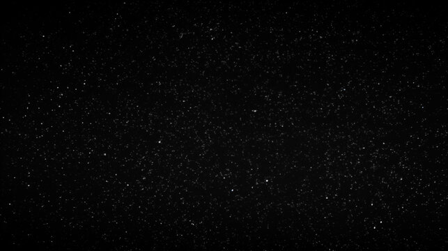 Particules et &eacute;toiles scintillantes et brillantes volant sur fond sombre, noir. Lumi&egrave;re, &eacute;toile, paillette dor&eacute;e et flou. Cosmos, univers, espace. Fond pour banni&egrave;re, conception et cr&eacute;ation graphique.