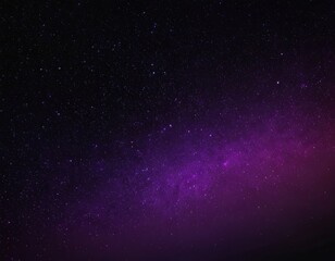 Obraz premium A mesmerizing view of a starry night sky with vibrant purple hues blending into darkness.