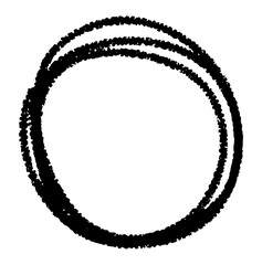 Hand Drawn Circle Frame for Wedding Invitation