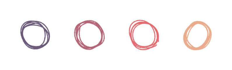 Hand Drawn Circle Frame for Wedding Invitation