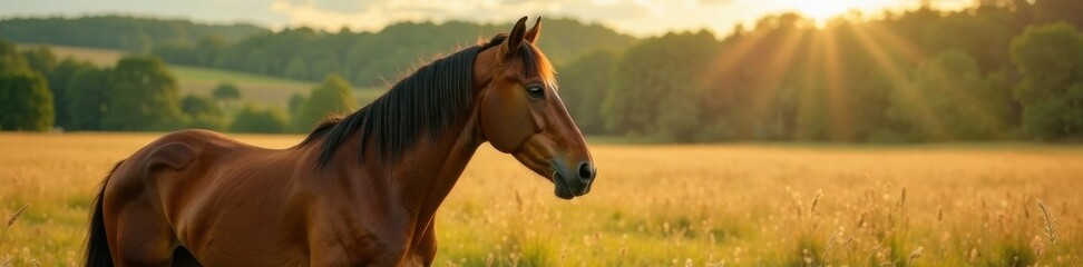 Horse farm animal profile , farm, stable