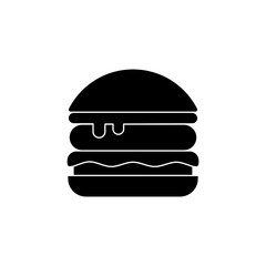 Burger Icon. Burger Vector Icon in line style design. Burger Symbol.