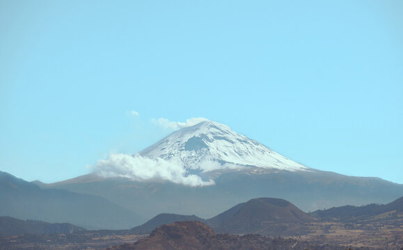 Popocat&eacute;petl, fondos de invierno, fotos de volcanes.