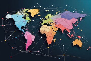 Transforming Global Connections with Abstract Polygonal Designs of Points and Lines