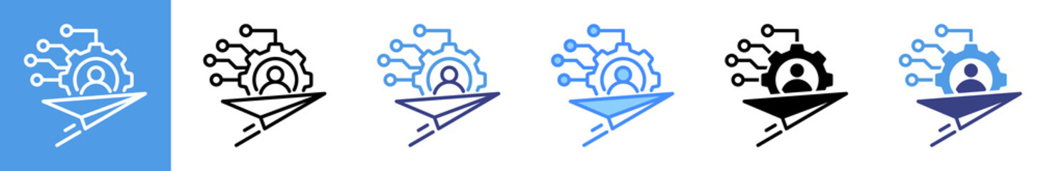 Transformation Multistyle Icon Set