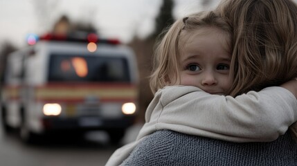 Road mishap: vehicle destruction, car crash, emergency arrival, collision aftermath, highway danger, wreck site, urgent assistance, law enforcement, transport disruption, rescue team involvement.