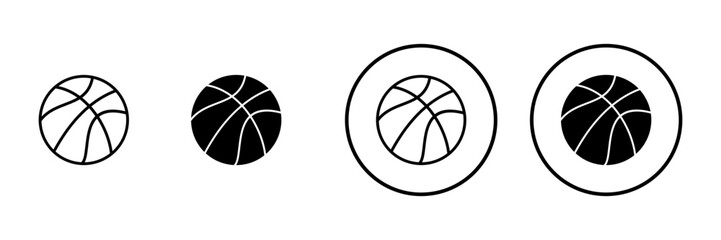 Basketball icon vector. Basketball ball sign and symbol