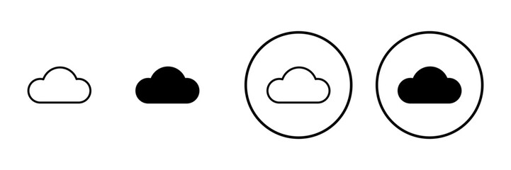 Cloud icon vector. cloud sign and symbol