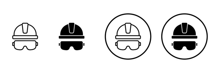 Helmet icon vector. Motorcycle helmet sign and symbol. Construction helmet icon. Safety helmet