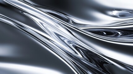 Cool-toned motion blur streaks with metallic reflections, giving a sense of speed and technology, clean and sharp