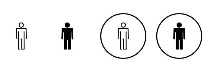 Man icon vector. male sign and symbol. human symbol