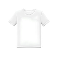 plain white t-shirt front view, high quality png isolated on transparent background