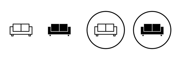 Sofa icon vector. sofa sign and symbol. furniture icon