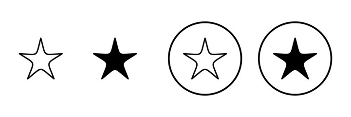 Star icon vector. rating sign and symbol. favourite star icon