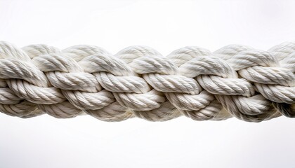 white rough rope close up png isolated with 