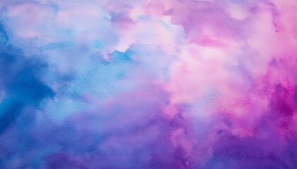 Fototapeta premium fantasy smooth light pink purple shades and blue watercolor paper textured illustration for grunge design vintage card templates pastel ink colors wet effect hand drawn canvas aquarelle background