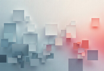 Abstract Geometric Cube Background Pastel Colors, 3D Design, Modern Art