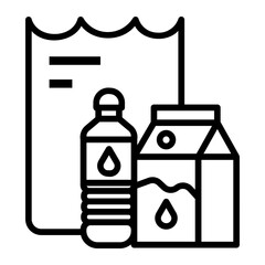 shopping bag Line Icon