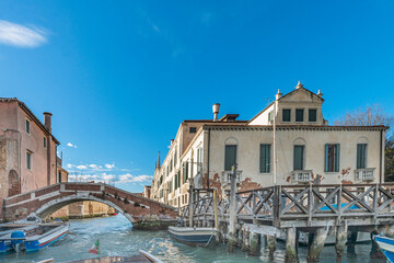 Bridges over interior channels in Venice