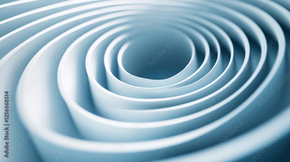 Poster Abstract concentric shapes creating a circular pattern background