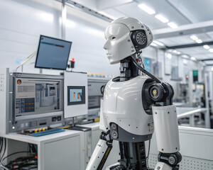 Roboter in moderner Produktionsumgebung