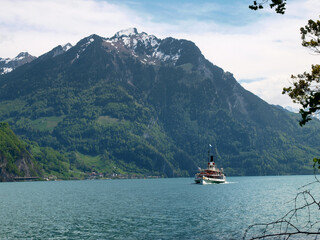passenger boat for navigation and docking.