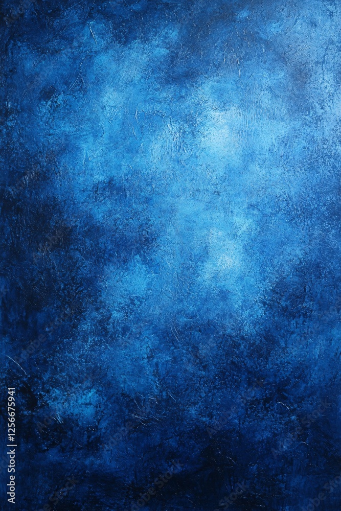 Aufkleber abstract blue painted wall texture background with copy space