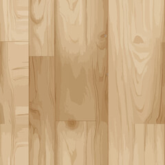 Wooden Floor Texture: Close-up of smooth, light-colored wooden floorboards showcasing natural wood grain details, perfect for backgrounds and design.