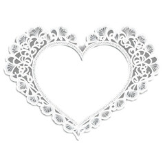 Seamless Borders and Heart in Mehndi Style &ndash; Intricate Henna-Inspired Design for Decorative Patterns, Graphic Design, Invitations, and Artistic Projects PNG transparent