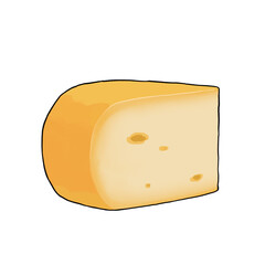 ゴーダチーズのイラスト