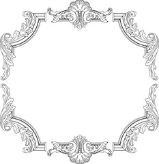 vector illustration sketch design decorative ornament carving decoration for classic ethnic vintage home interior 