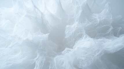 Obraz premium Abstract light white textile folds