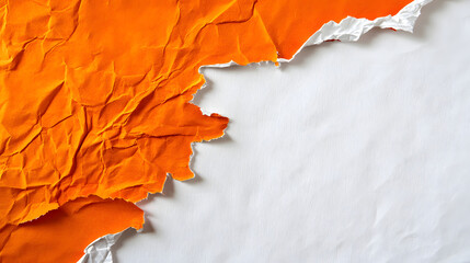 scrapbooking background made in bright orange and white colors with copy space 