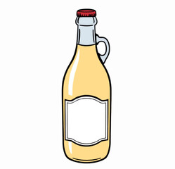 Illustration Cider Icon Silhouette Isolated Background for Farm Game UI