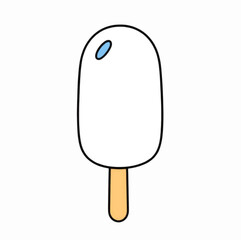 Illustration Ice Pop Isolated Background Frozen Treat Icon
