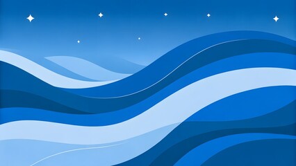 Minimalist blue abstract gradient background with