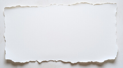Fototapeta premium Blank torn paper with textured background, ideal for creative designs.