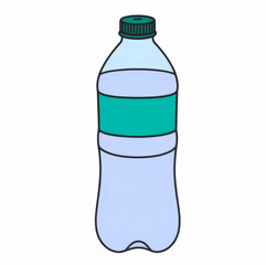 Illustration Water Bottle Isolated White Background Beverage Icon