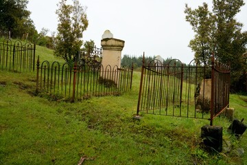 Old Historic Grave – Ancient Tombstone in a Serene Setting