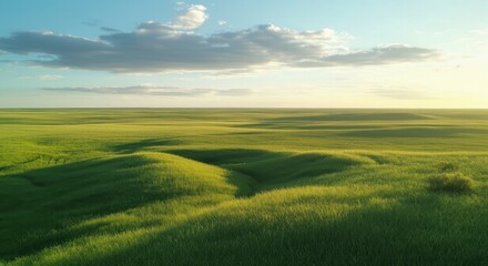 Fototapeta premium Peaceful and Natural Grassland.